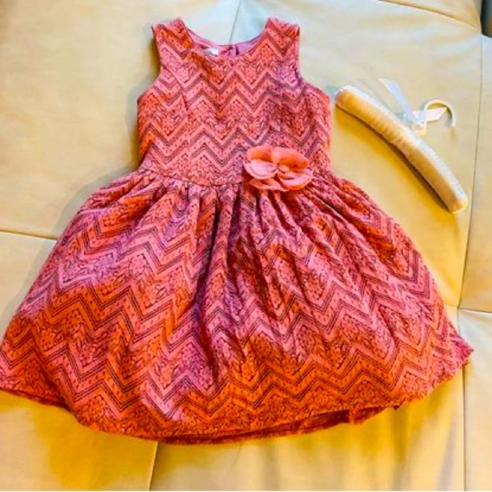 Marmellata dress pink/peach lace size 6